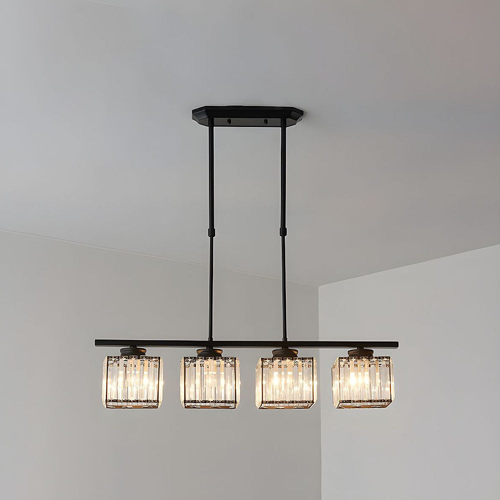 Noble Island Chandelier | Multi-Head Glass Design, Modern Dining Room Light 2