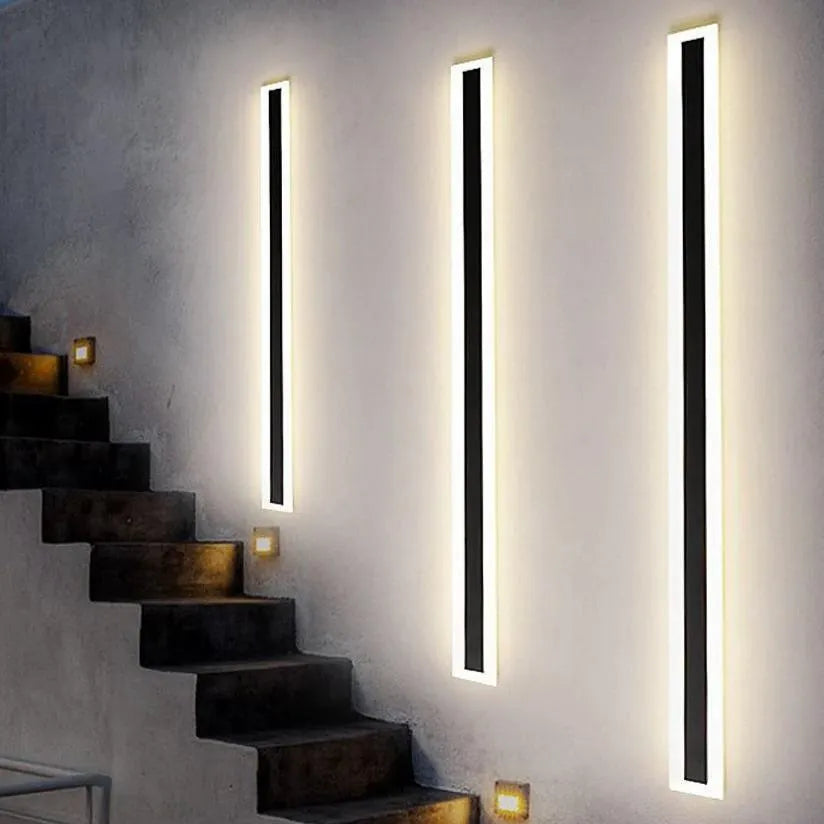 Olin Outdoor Wall Light | Black Metal, Motion Sensor, Modern Design 3