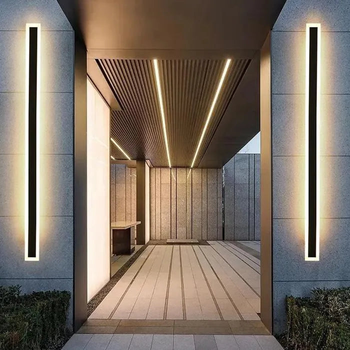 Olin Outdoor Wall Light | Black Metal, Motion Sensor, Modern Design 5