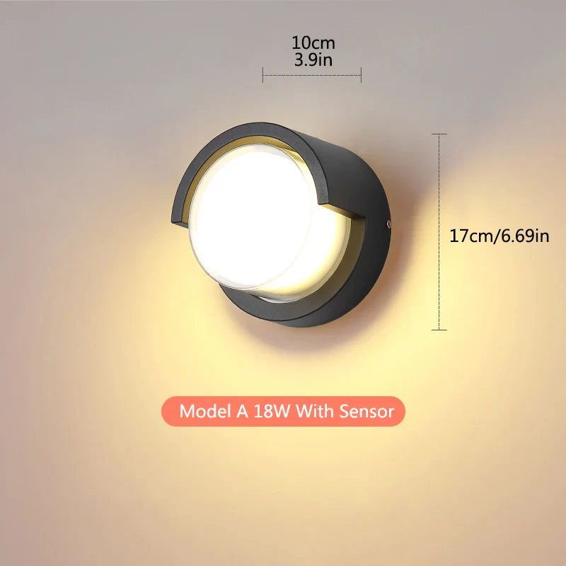 Oriana Outdoor Wall Light | Modern Design, Motion Sensor, IP65 Waterproof 4
