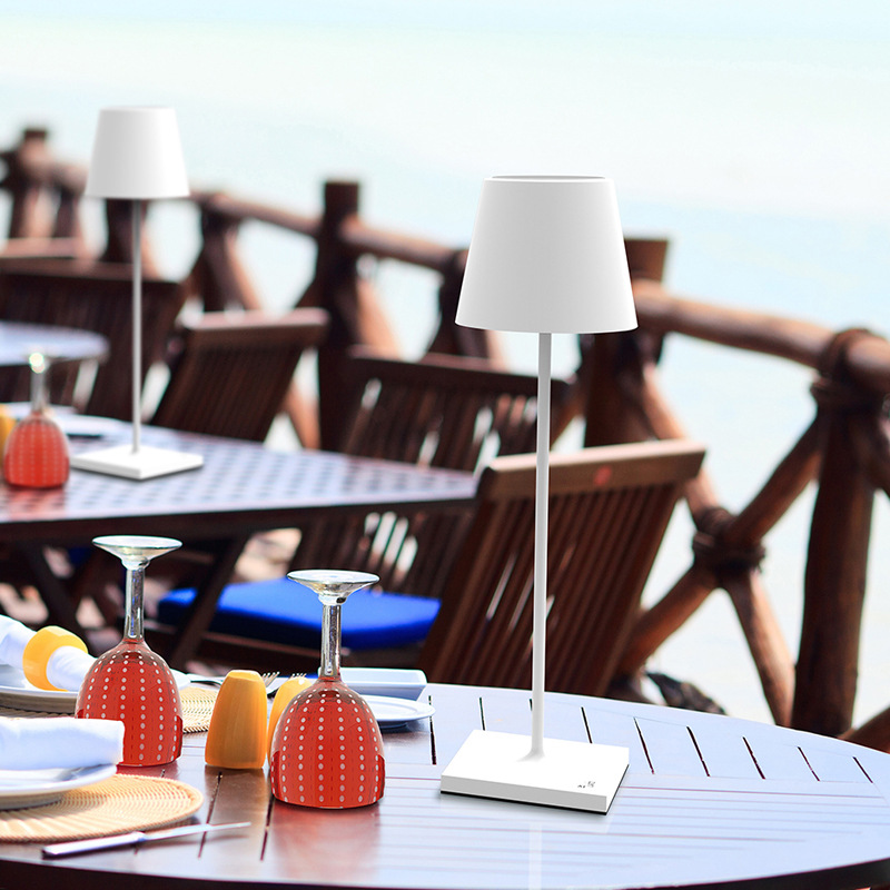 Pillar Aluminium Cordless Table Lamp-Home & Garden > Lighting > Table Lamps-Laren Fete-Gold-Laren Fete