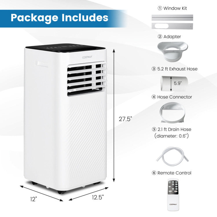 Polaris 4-in-1 Portable Air Conditioner & Dehumidifier-Home & Garden > Heating, Cooling & Air > Air Conditioners-Laren Fete-White-Laren Fete