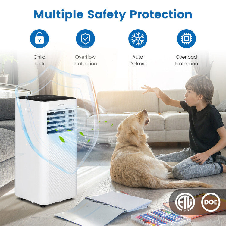 Polaris 4-in-1 Portable Air Conditioner & Dehumidifier-Home & Garden > Heating, Cooling & Air > Air Conditioners-Laren Fete-White-Laren Fete
