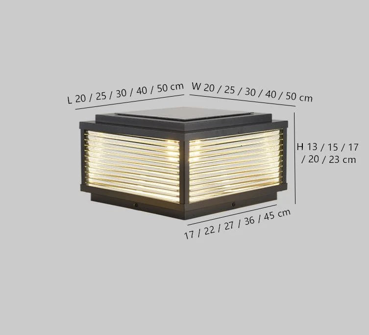 Riley Solar Garden Light | Modern Design, Weatherproof LED 4
