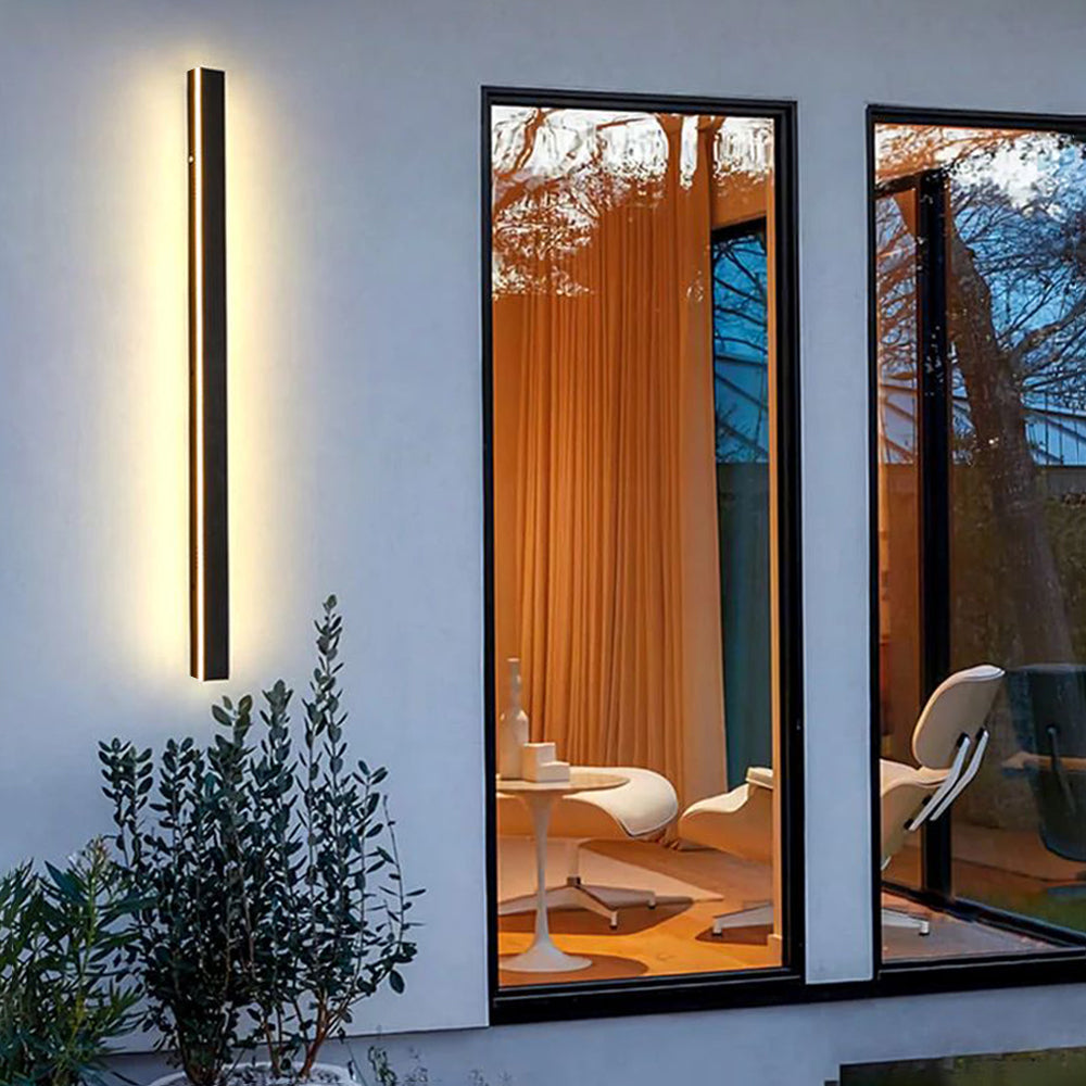 Silex Outdoor Wall Lamp | Dimmable LED, Sleek Black Design 21