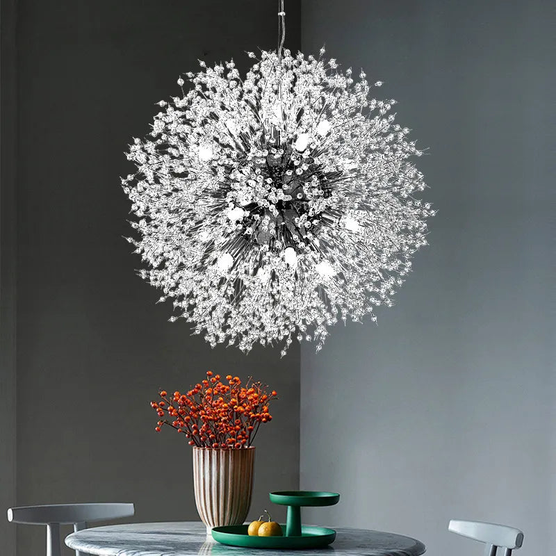 Sparrow Glass Pendant Light | Crystal, Dimmable LED for Kitchen Pendant Lighting 9