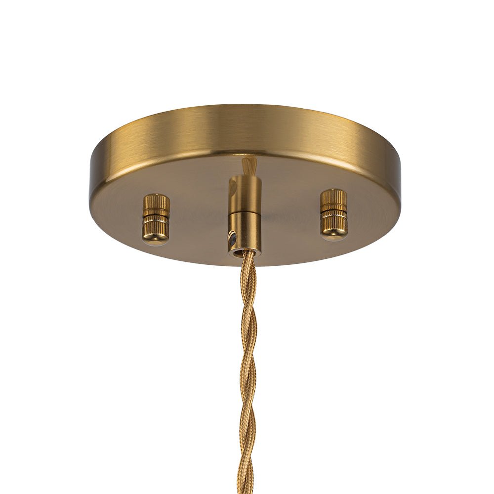Tambour Striped Glass Drum Pendant Light-Home & Garden > Lighting > Pendant Lights-Laren Fete-Green-Laren Fete