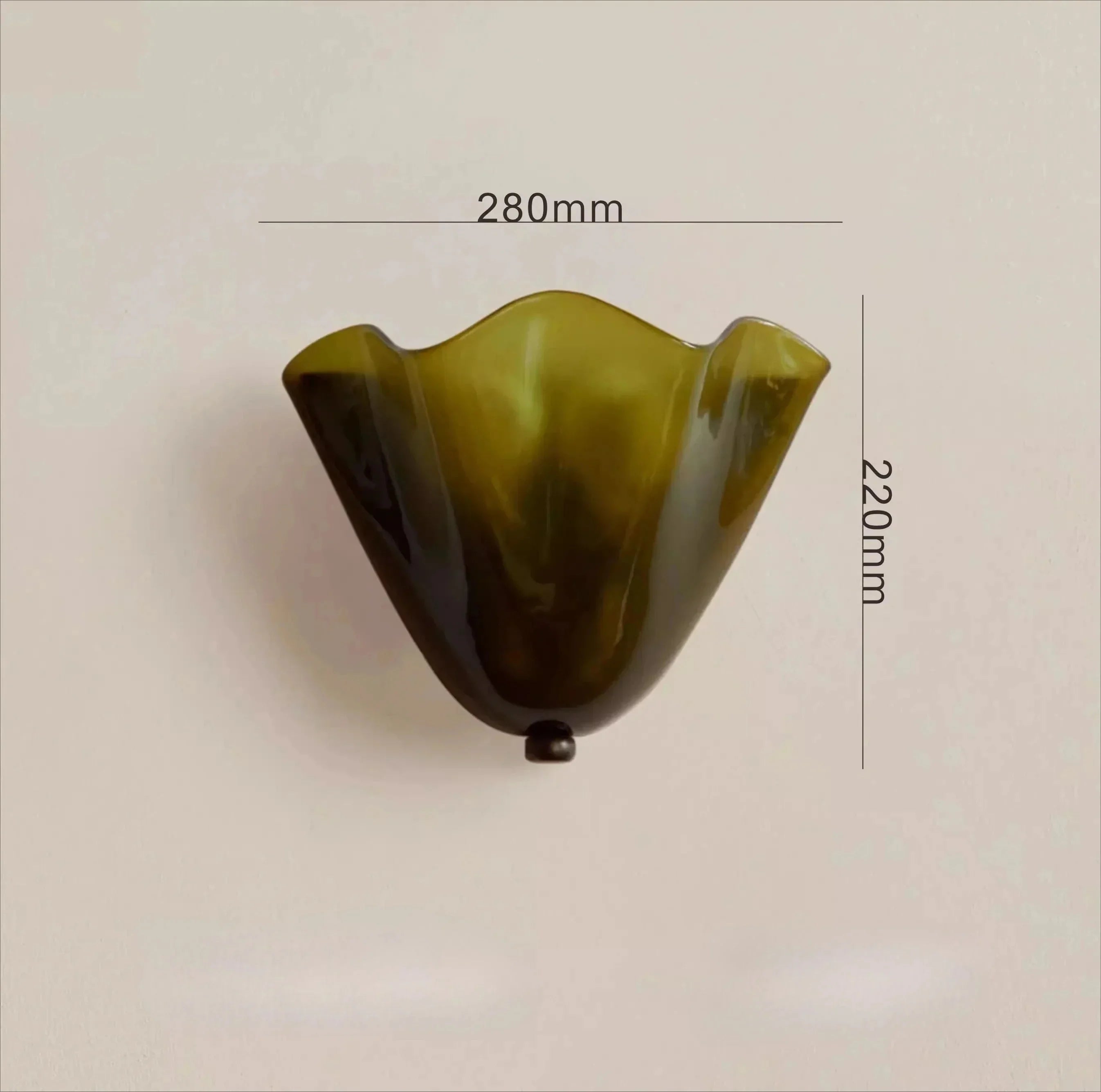 Vistia Glass Wall Lamp – Retro Frosted Shade-Home & Garden > Lighting > Wall Lights & Sconces-Laren Fete-Brown-Warm light-Laren Fete