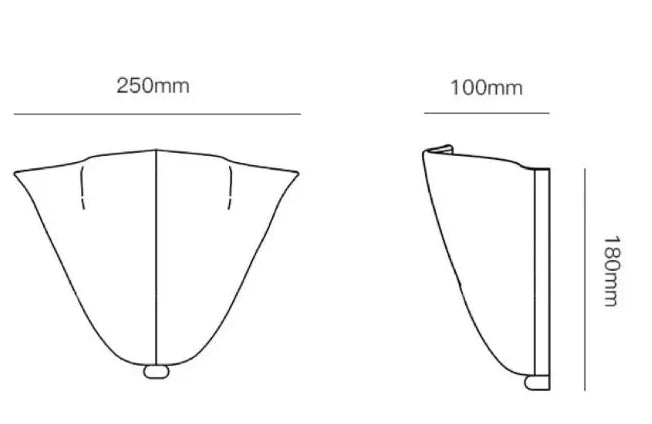 Vistia Glass Wall Lamp – Retro Frosted Shade-Home & Garden > Lighting > Wall Lights & Sconces-Laren Fete-Brown-Warm light-Laren Fete