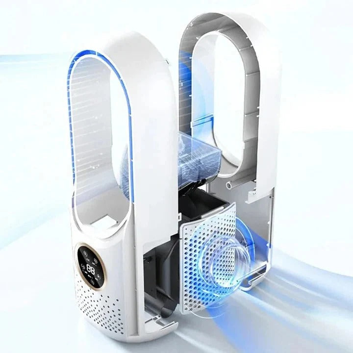 Voltyx Bladeless Personal Air Cooler – Silent & Portable-Home & Garden > Heating, Cooling & Air > Fans > Personal Fans-Laren Fete-Laren Fete
