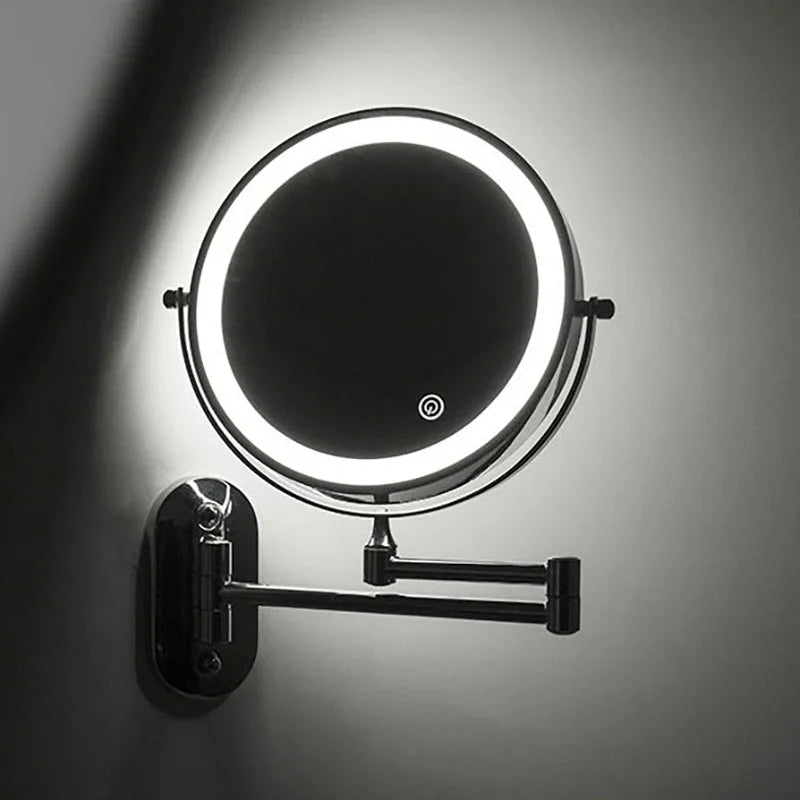 Wavely Vanity Mirror | LED Illuminated, Adjustable Magnification 2