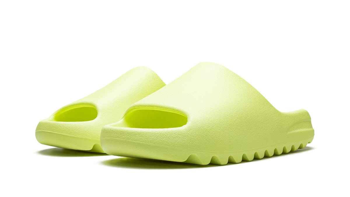 YEEZY SLIDE "Glow Green 2022"-Shoes-Laren Fete-Laren Fete