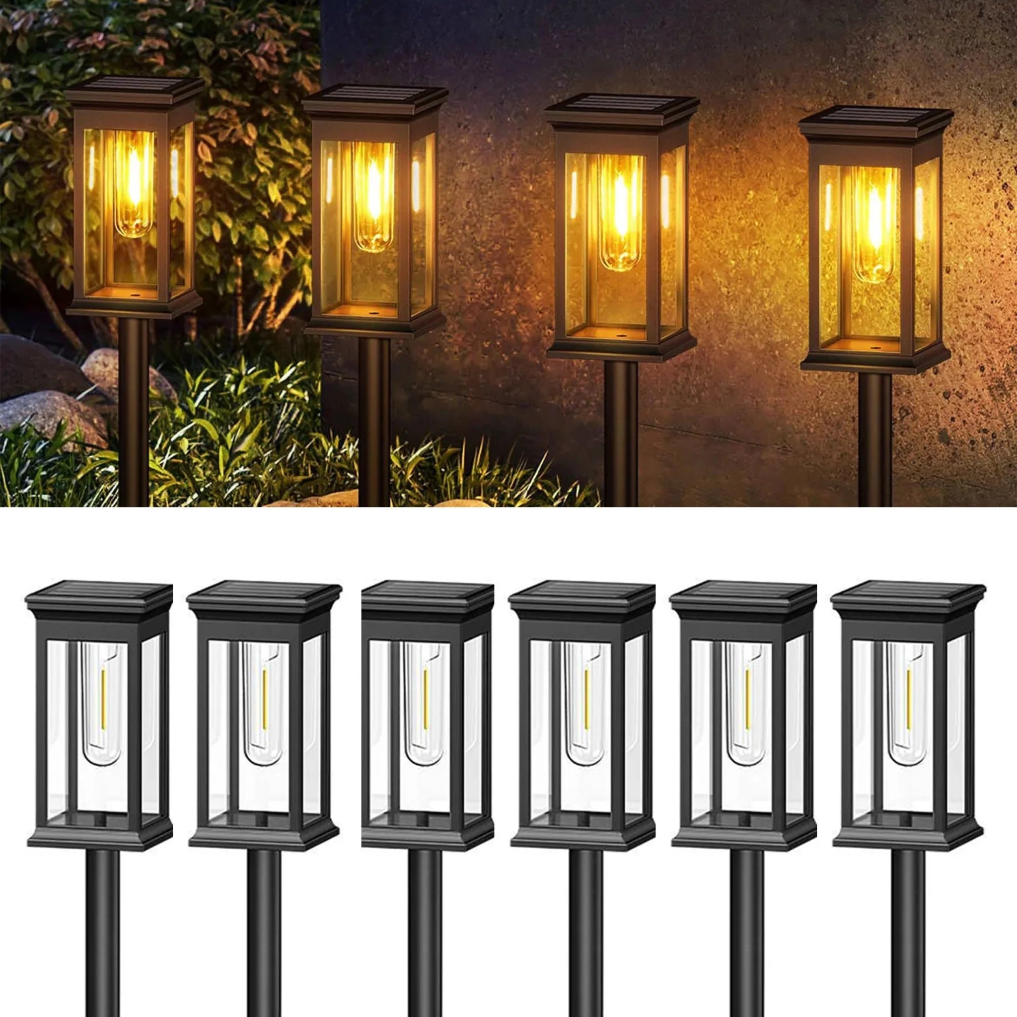 ZenGlow Solar Garden Path Lights-Home & Garden > Lighting > Outdoor Lighting > Path Lights-Laren Fete-2 Pack-Laren Fete