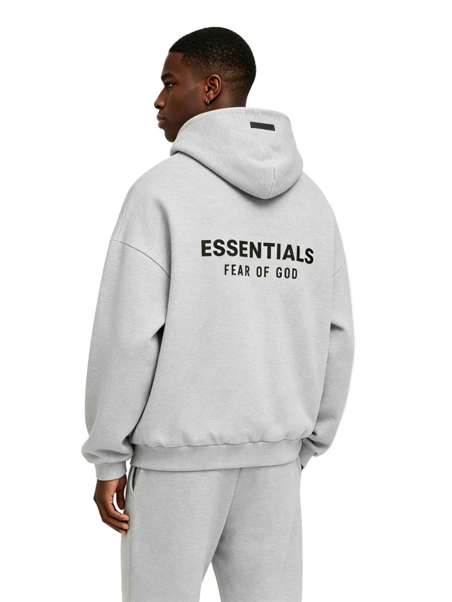 Fear of God Essentials Fleece Hoodie II Light Heather Gray FW24