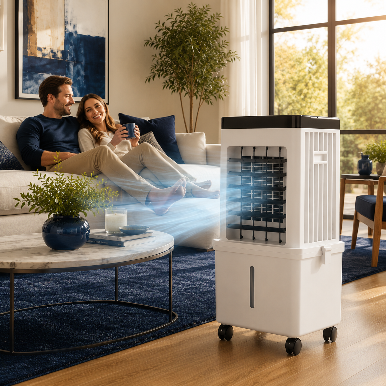3-in-1 Portable Air Conditioner, Humidifier & Purifier-Home & Garden > Heating, Cooling & Air > Air Conditioners-Laren Fete-Default-Laren Fete
