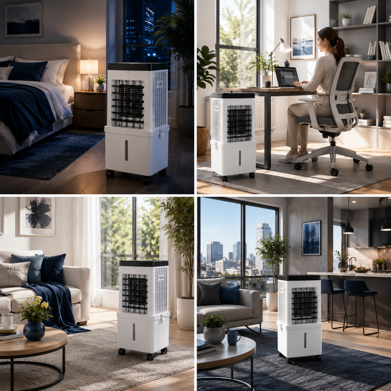 3-in-1 Portable Air Conditioner, Humidifier & Purifier-Home & Garden > Heating, Cooling & Air > Air Conditioners-Laren Fete-Default-Laren Fete