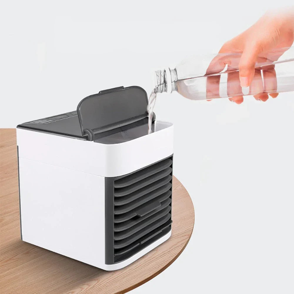 4-in-1 Personal Air Cooler with 7-Colour LED-Home & Garden > Heating, Cooling & Air > Fans > Evaporative Coolers-Laren Fete-White-Laren Fete