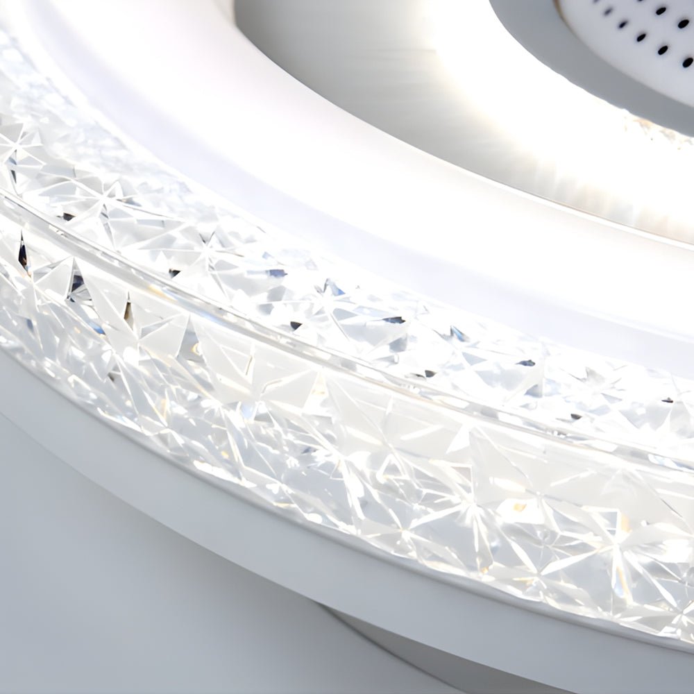Aether Dimmable Bladeless Ceiling Fan with LED-Home & Garden > Lighting > Ceiling Fans-Laren Fete-Transparent-Laren Fete