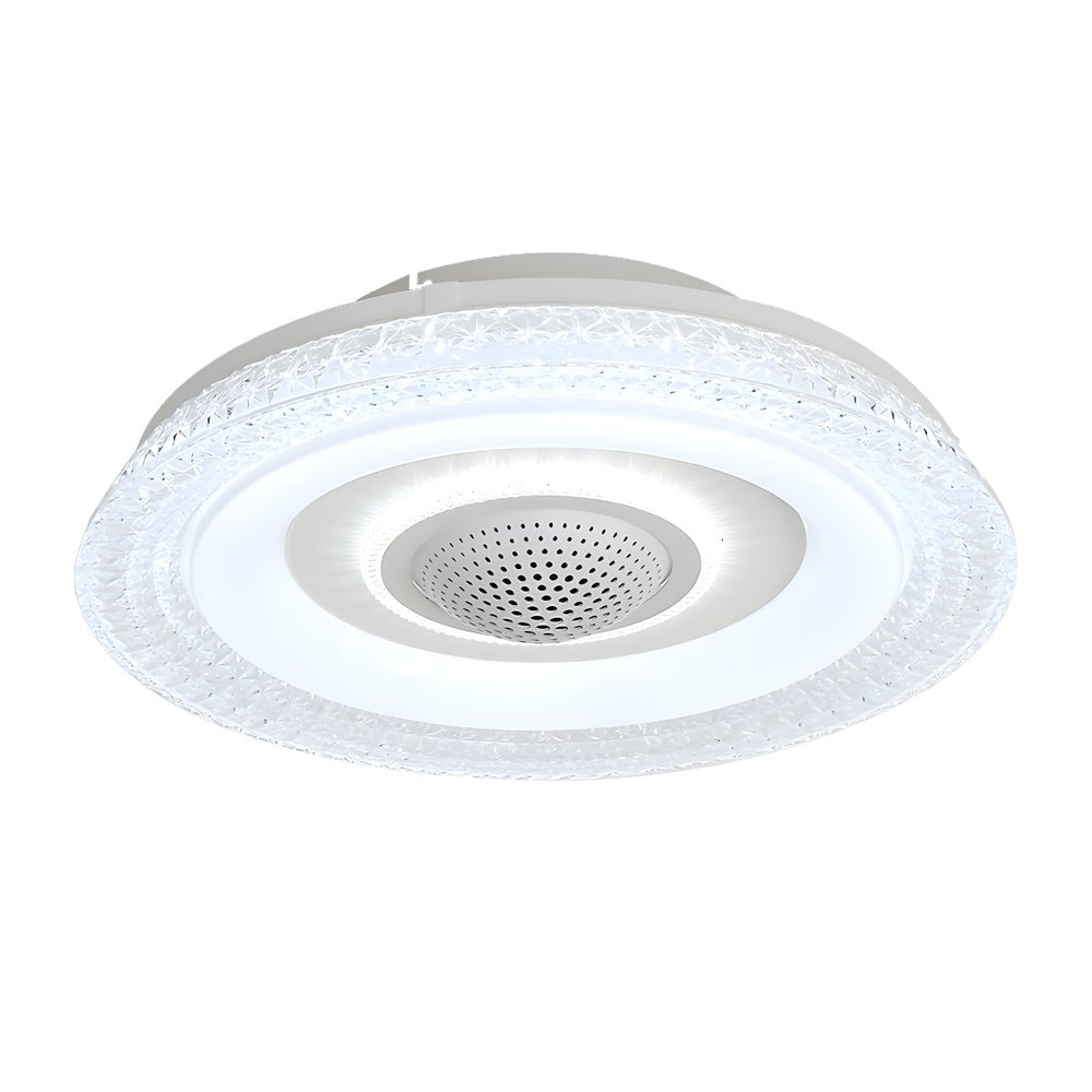 Aether Dimmable Bladeless Ceiling Fan with LED-Home & Garden > Lighting > Ceiling Fans-Laren Fete-Transparent-Laren Fete