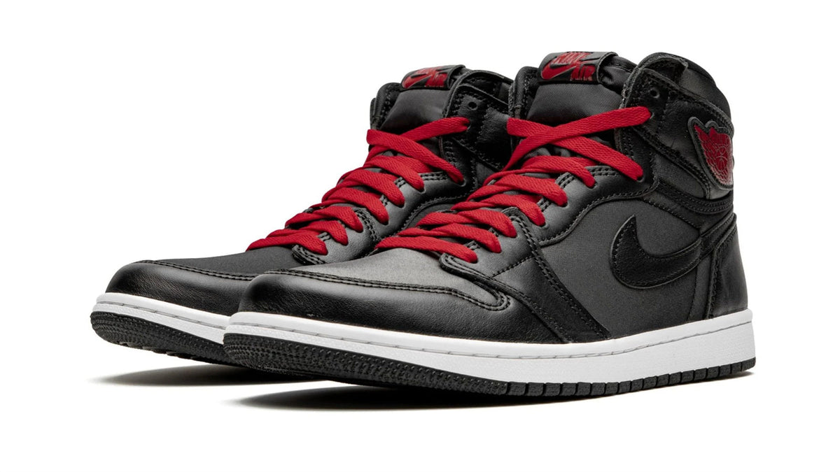 Air Jordan 1 Retro High OG "Black Satin/Gym Red"-J-Shoes-1-Laren Fete-Laren Fete