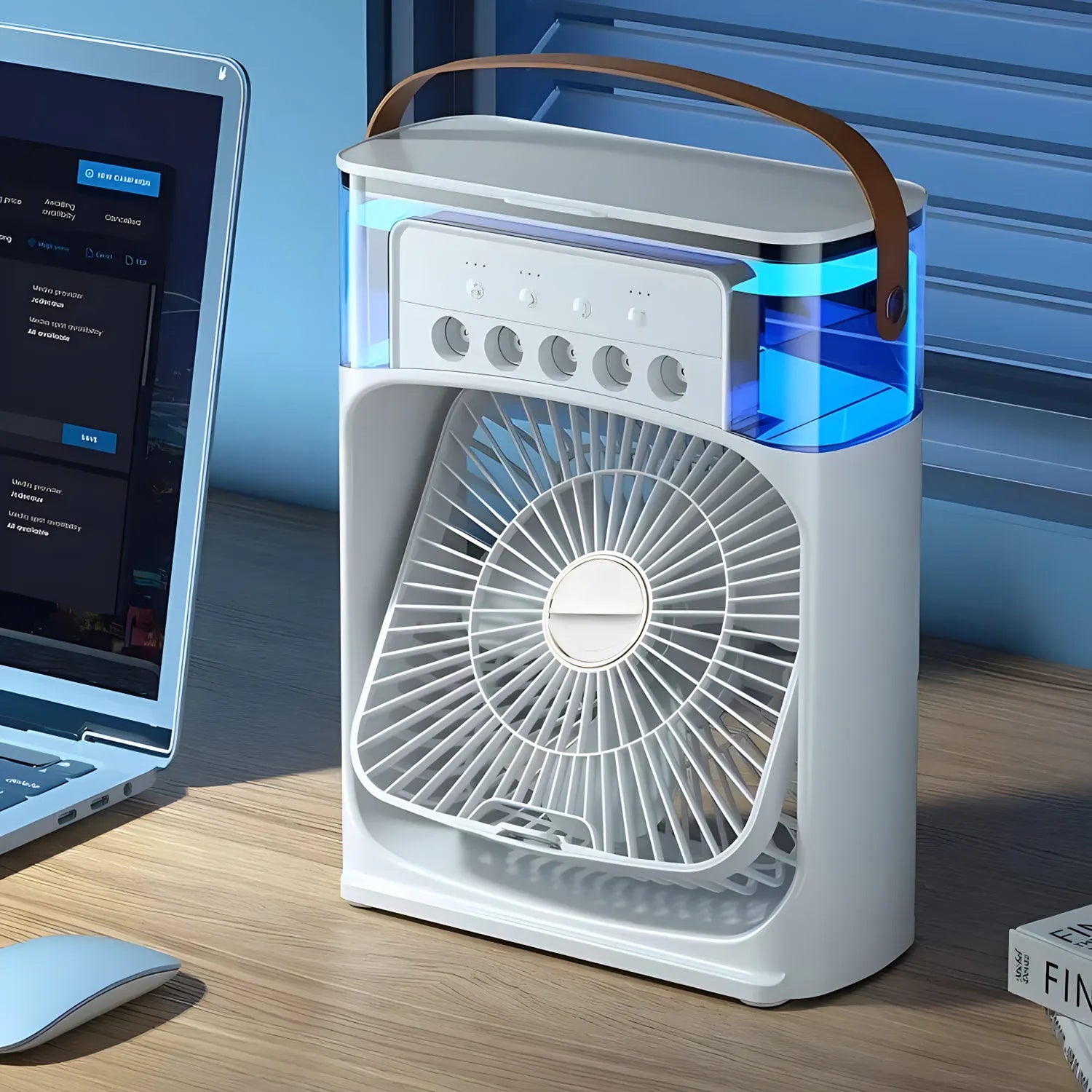 AirCooler Pro 3-in-1 Personal Air Cooler with 7-Colour LED-Home & Garden > Heating, Cooling & Air > Fans > Evaporative Coolers-Laren Fete-Laren Fete