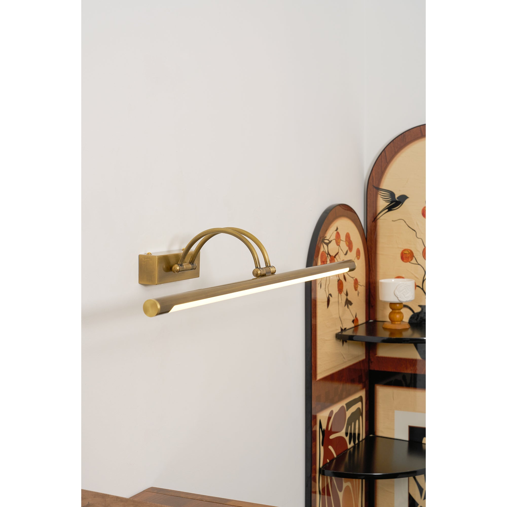 Alton Brass Picture Light-Home & Garden > Lighting > Picture Lights-Laren Fete-L 35cm x W 19cm / L 13.8″ x W 7.5″-Antique brass-Rechargeable + Remote control + Touch switch-Laren Fete