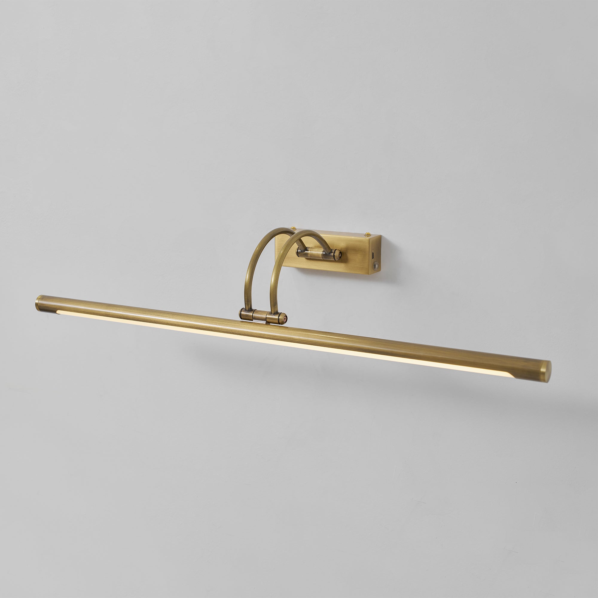 Alton Brass Picture Light-Home & Garden > Lighting > Picture Lights-Laren Fete-L 35cm x W 19cm / L 13.8″ x W 7.5″-Antique brass-Rechargeable + Remote control + Touch switch-Laren Fete