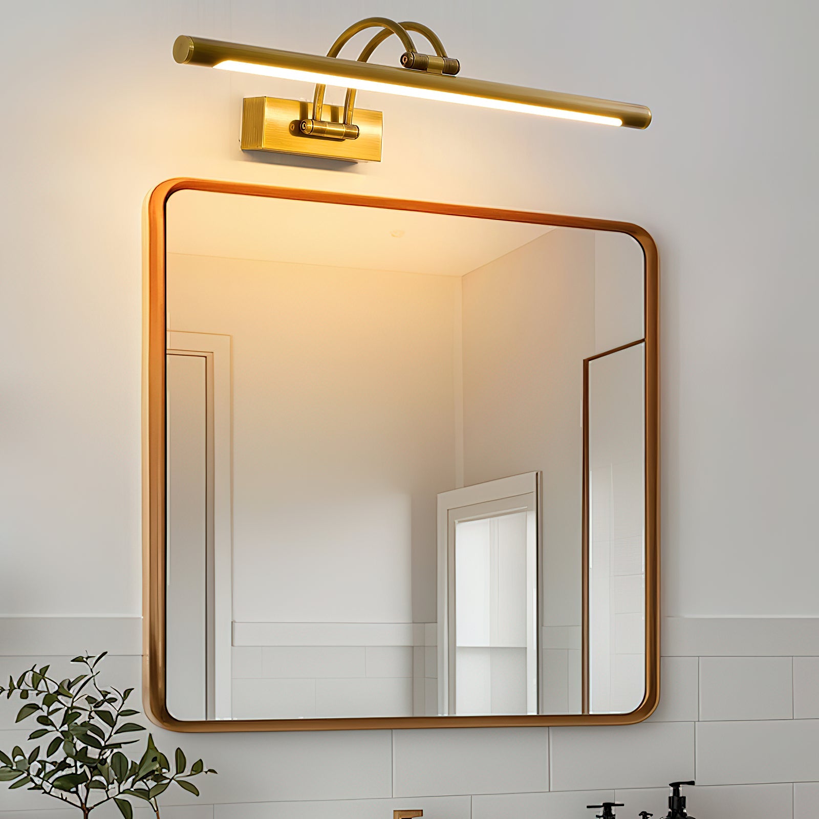 Alton Brass Picture Light-Home & Garden > Lighting > Picture Lights-Laren Fete-L 35cm x W 19cm / L 13.8″ x W 7.5″-Antique brass-Rechargeable + Remote control + Touch switch-Laren Fete