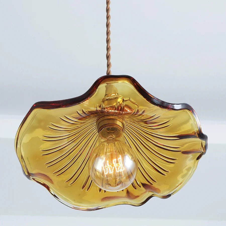 Amelia Pendant Light | Vintage Glass Floral Design, Adjustable Hanging Fixture 6