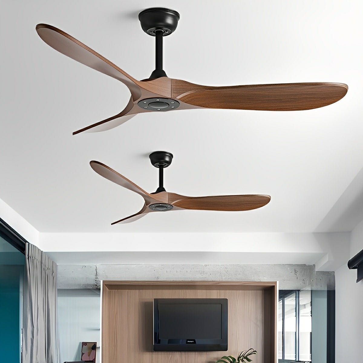 Arko Sculptural DC Ceiling Fan-Lighting > Ceiling lights > Ceiling Fans-Laren Fete-White-42"-Laren Fete