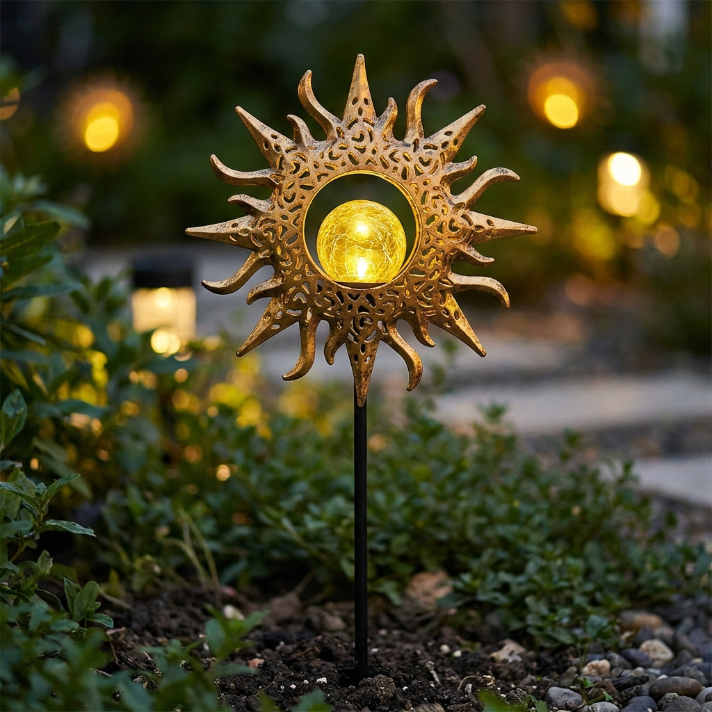 Aureaflare Solar Pattern Garden Stake Light-Home & Garden > Lighting > Outdoor Lighting > Path Lights-Laren Fete-Sun-Laren Fete