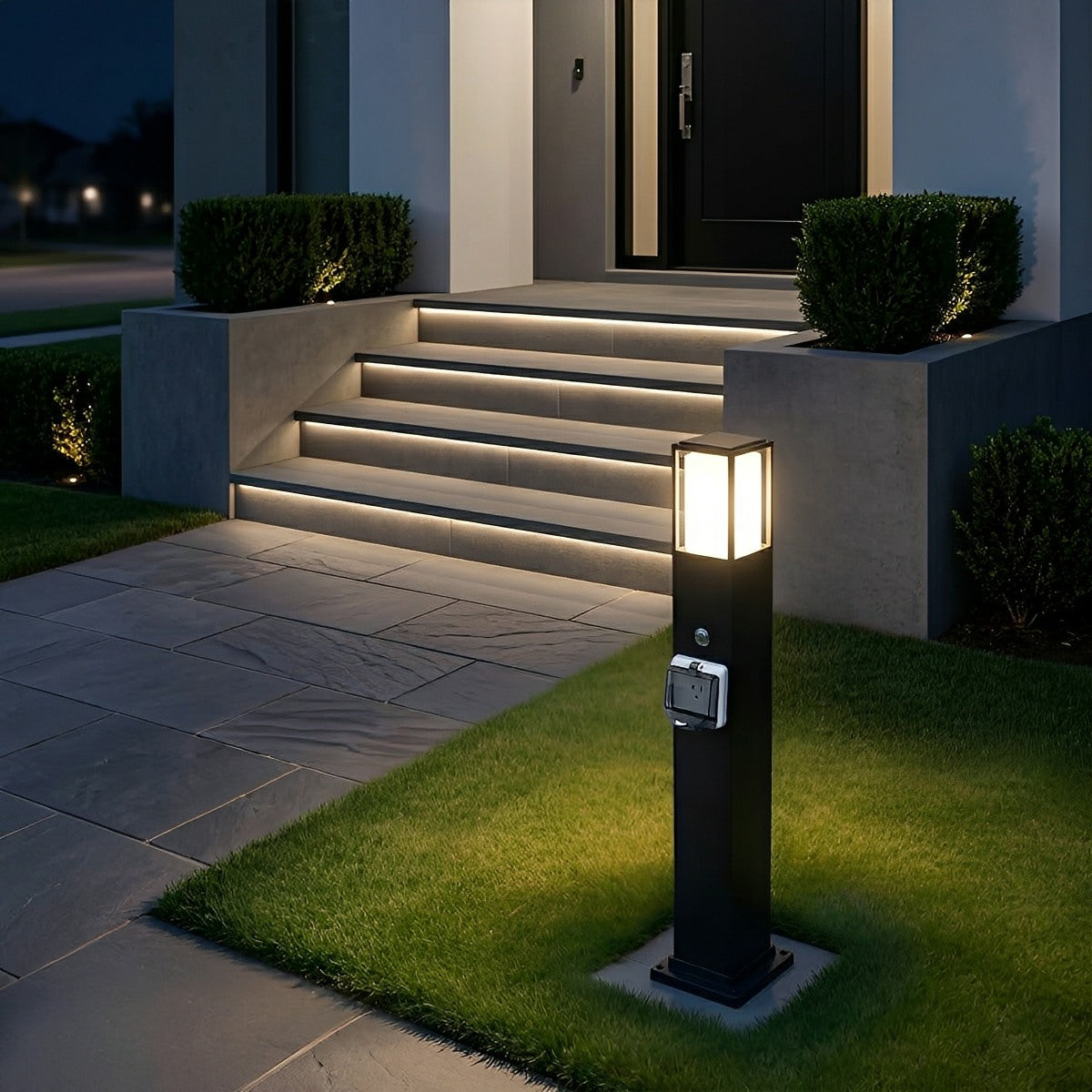 Axon Outdoor Pathway Light with Built-In Socket-Home & Garden > Lighting > Outdoor Lighting > Path Lights-Laren Fete-Single-Laren Fete