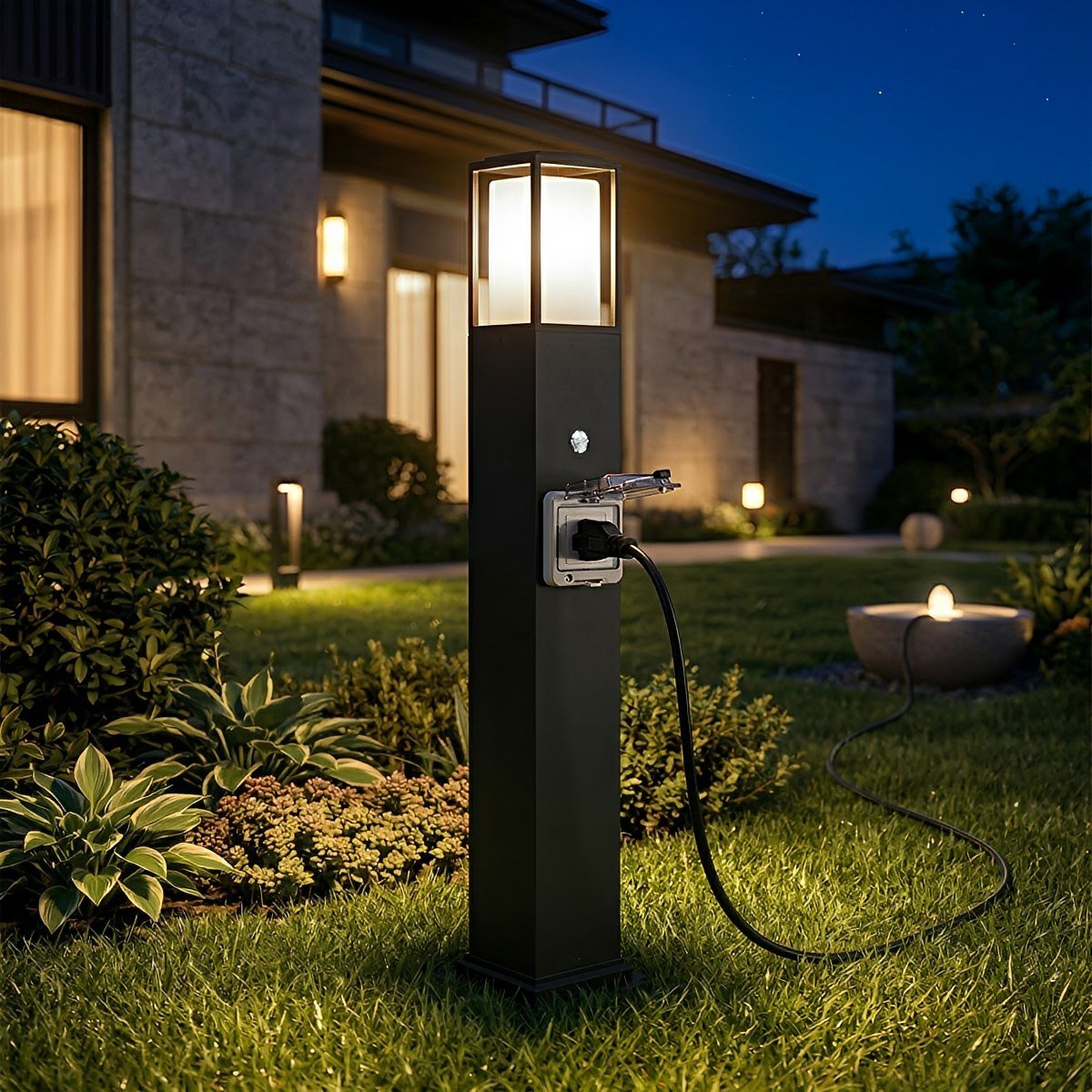 Axon Outdoor Pathway Light with Built-In Socket-Home & Garden > Lighting > Outdoor Lighting > Path Lights-Laren Fete-Single-Laren Fete