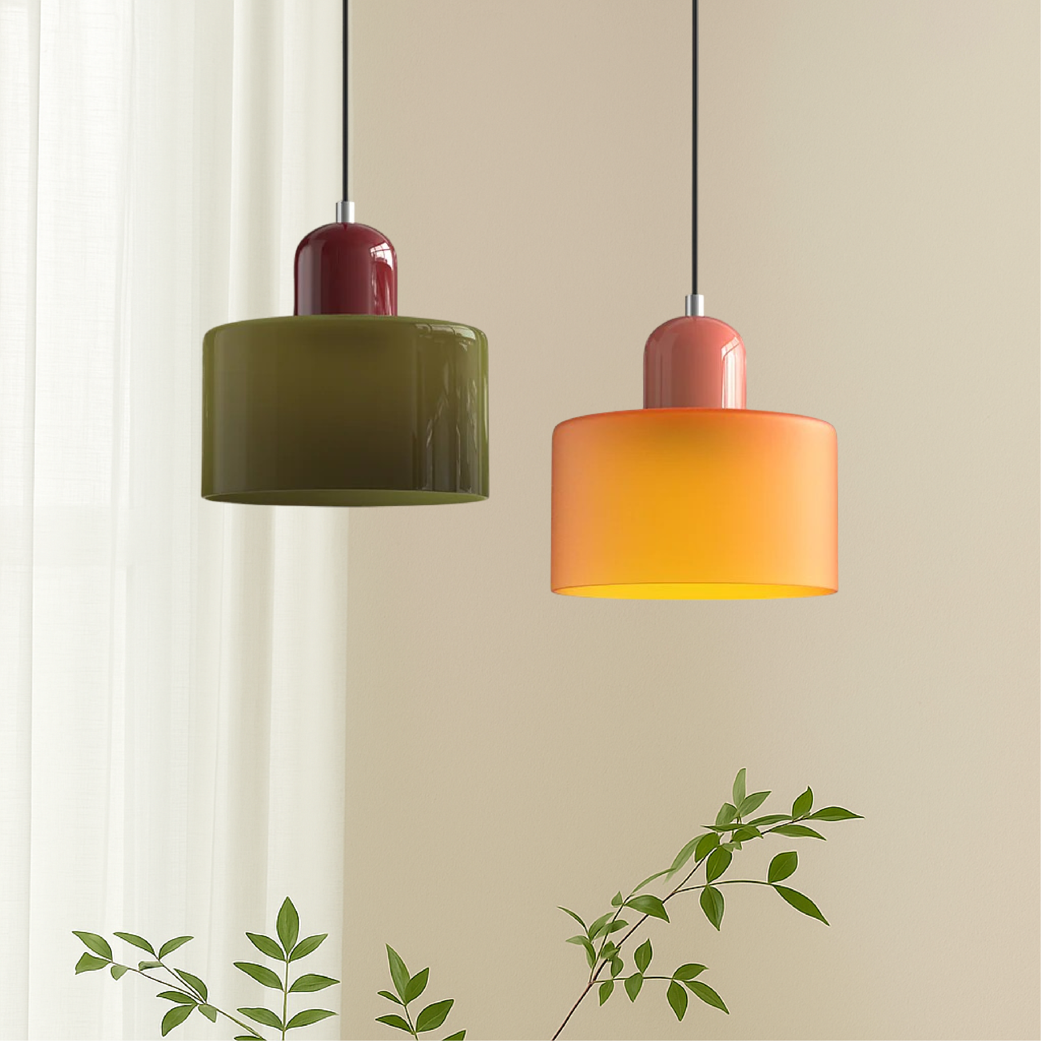 Bela Glass Pendant Light | Geometric Design, Modern Kitchen Lighting 1