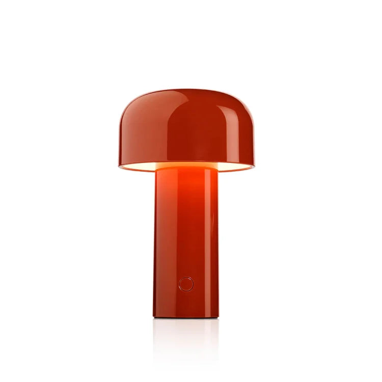 Bolla Cordless Mushroom Table Lamp-Home & Garden > Lighting > Table Lamps-Laren Fete-Red-Laren Fete