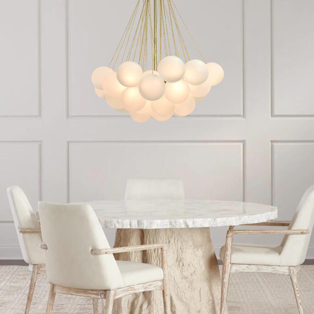 Celestra Bubble Chandelier | Glass, Modern Design for Dining Room 1
