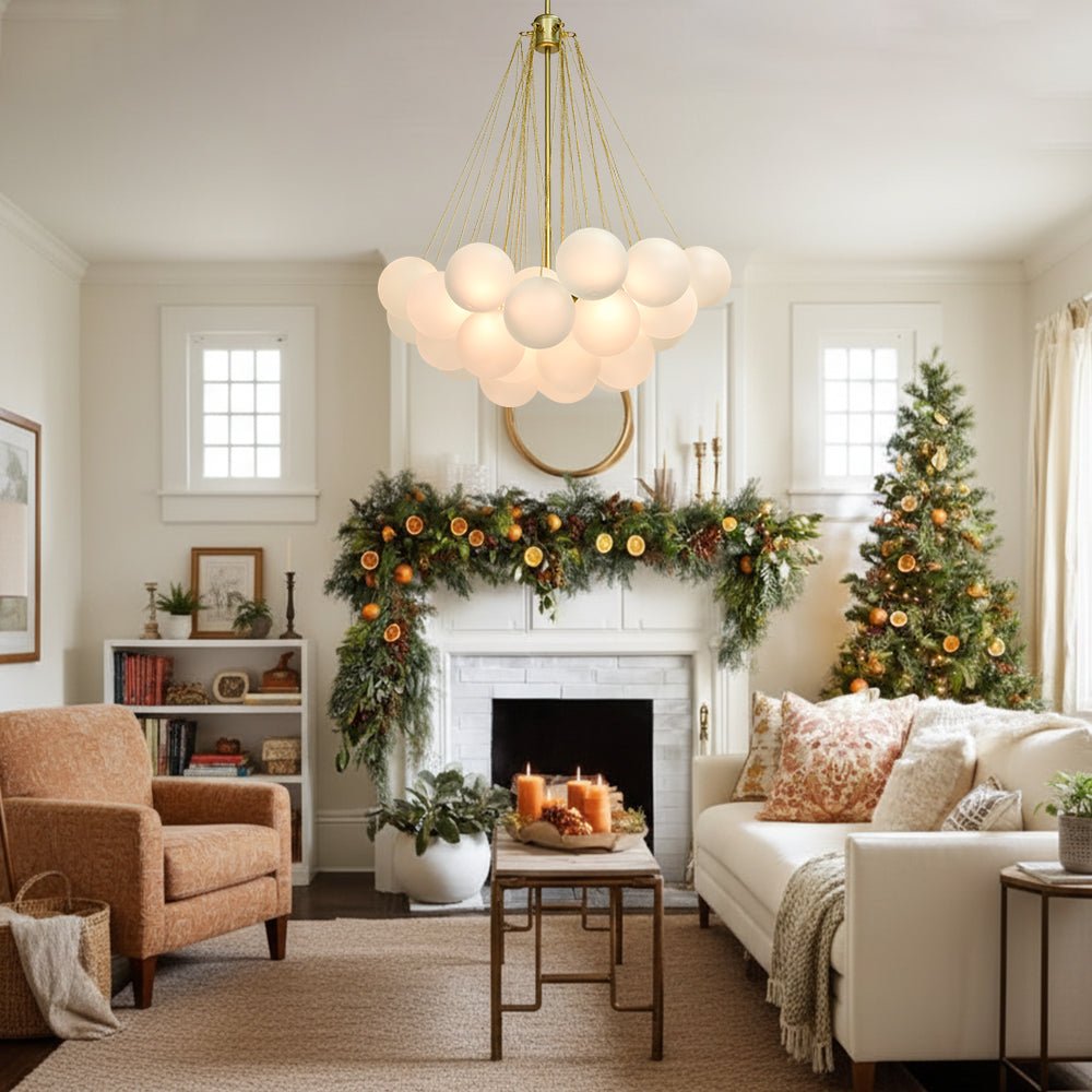 Celestra Bubble Chandelier | Glass, Modern Design for Dining Room 3