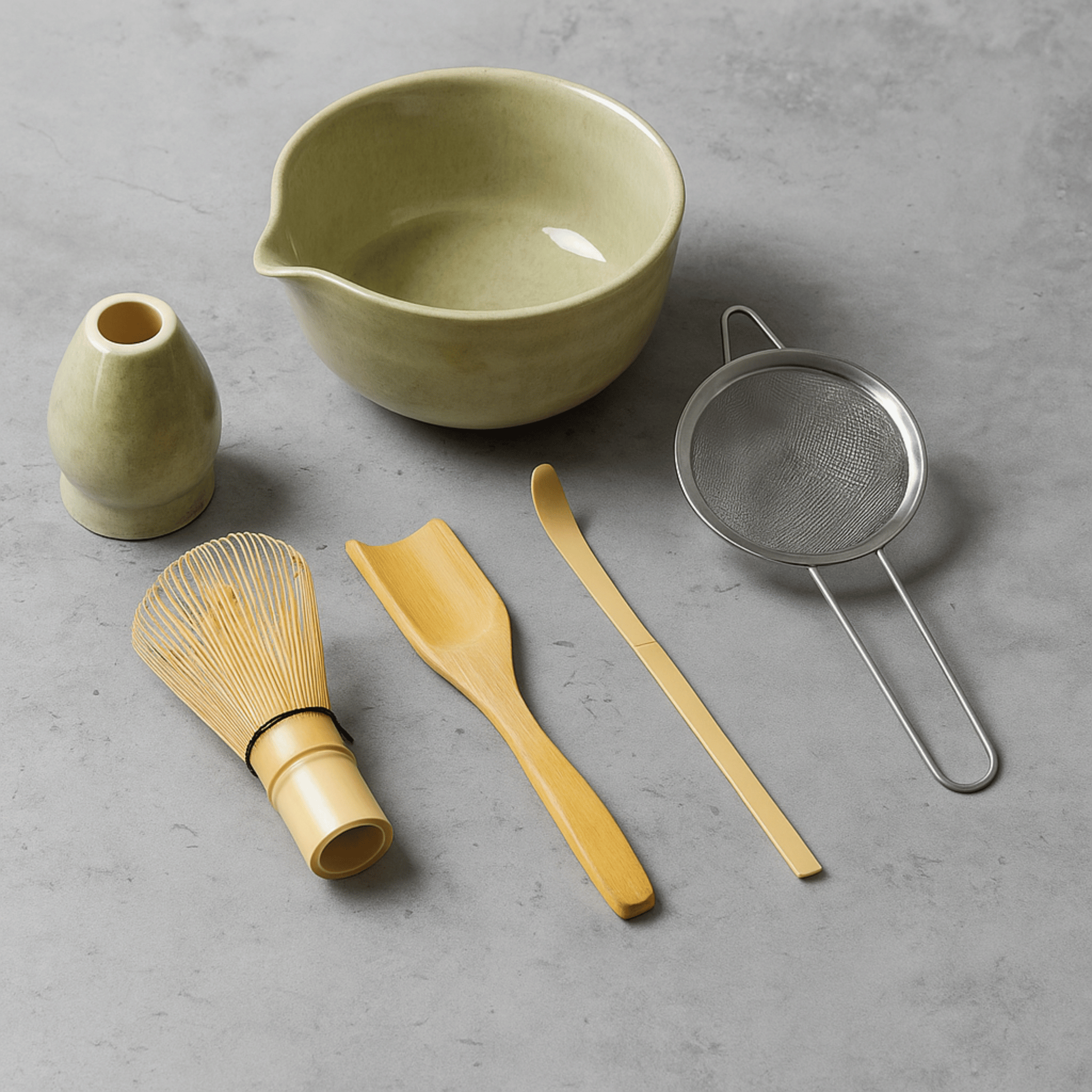 Chado Matcha Set – 6-Piece Ceramic & Bamboo-Home & Garden > Kitchen & Dining > Serveware > Tea Sets & Teapots-Laren Fete-Green Set-Laren Fete