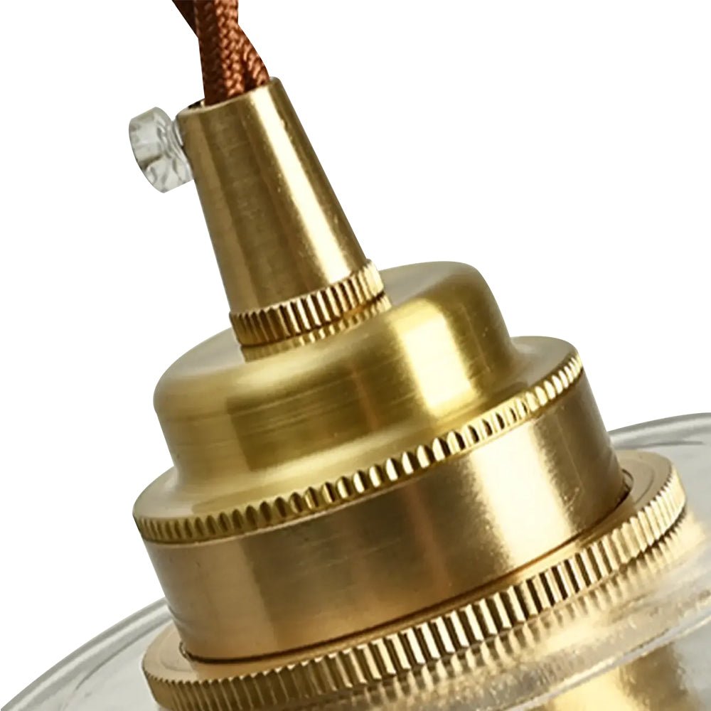 Chapeau Wide Ribbed Glass Pendant-Home & Garden > Lighting > Pendant Lights-Laren Fete-Small-Clear-Laren Fete