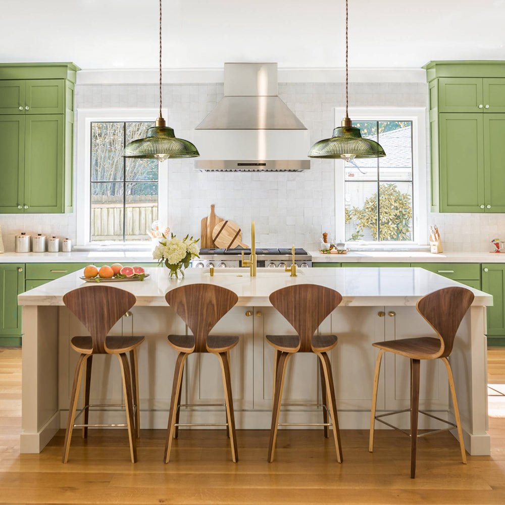Chapeau Wide Ribbed Glass Pendant-Home & Garden > Lighting > Pendant Lights-Laren Fete-Small-Clear-Laren Fete