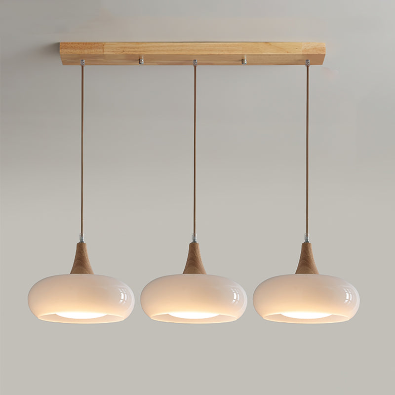 Chara Pendant Light | Amber Glass Shade, Modern Metal Accent for Kitchen Island Lighting 10