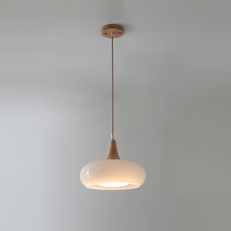 Chara Pendant Light | Amber Glass Shade, Modern Metal Accent for Kitchen Island Lighting 12