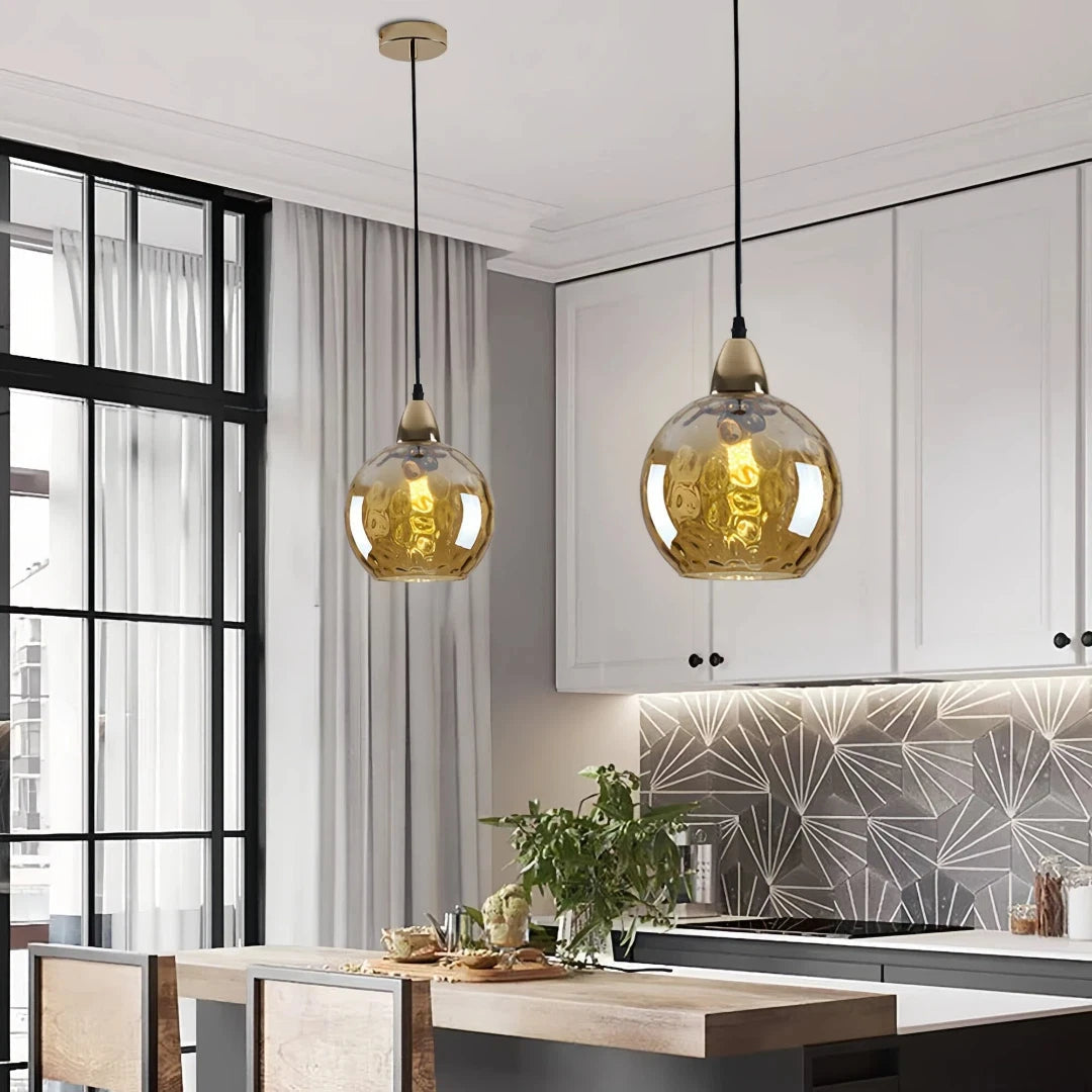 Cobalt Pendant Light | Adjustable Glass, Modern Kitchen Pendant Lighting 11