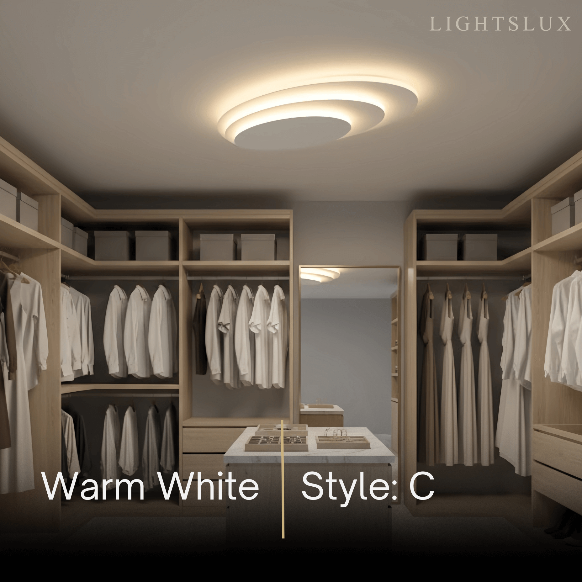 Crema Nordic Round Flush Mount Ceiling Light-Home & Garden > Lighting > Ceiling Lights-Laren Fete-A-Warm White (3000K)-Laren Fete