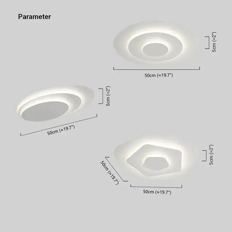 Crema Nordic Round Flush Mount Ceiling Light-Home & Garden > Lighting > Ceiling Lights-Laren Fete-A-Warm White (3000K)-Laren Fete