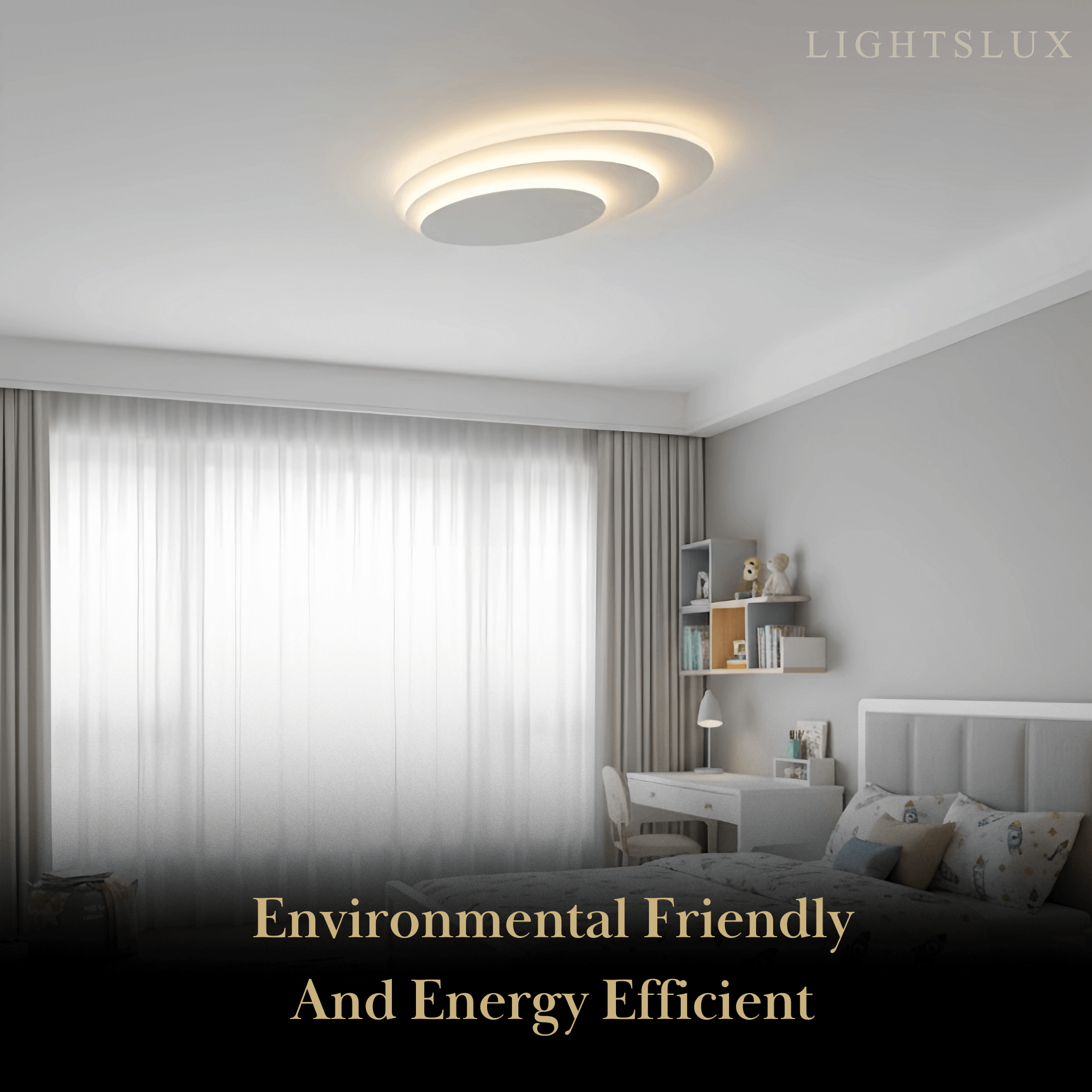 Crema Nordic Round Flush Mount Ceiling Light-Home & Garden > Lighting > Ceiling Lights-Laren Fete-A-Warm White (3000K)-Laren Fete