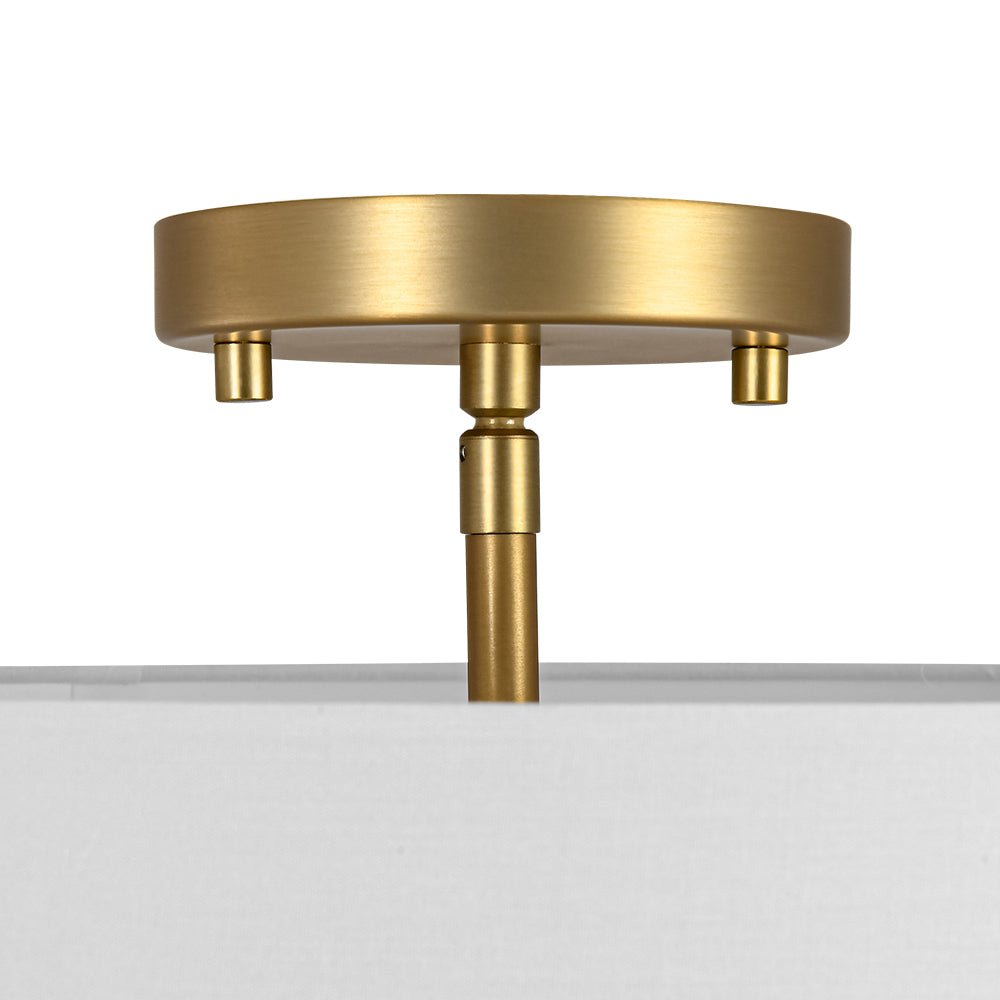 Eden Linen Drum Flush Mount-Home & Garden > Lighting > Ceiling Lights-Laren Fete-1-Tier-Laren Fete