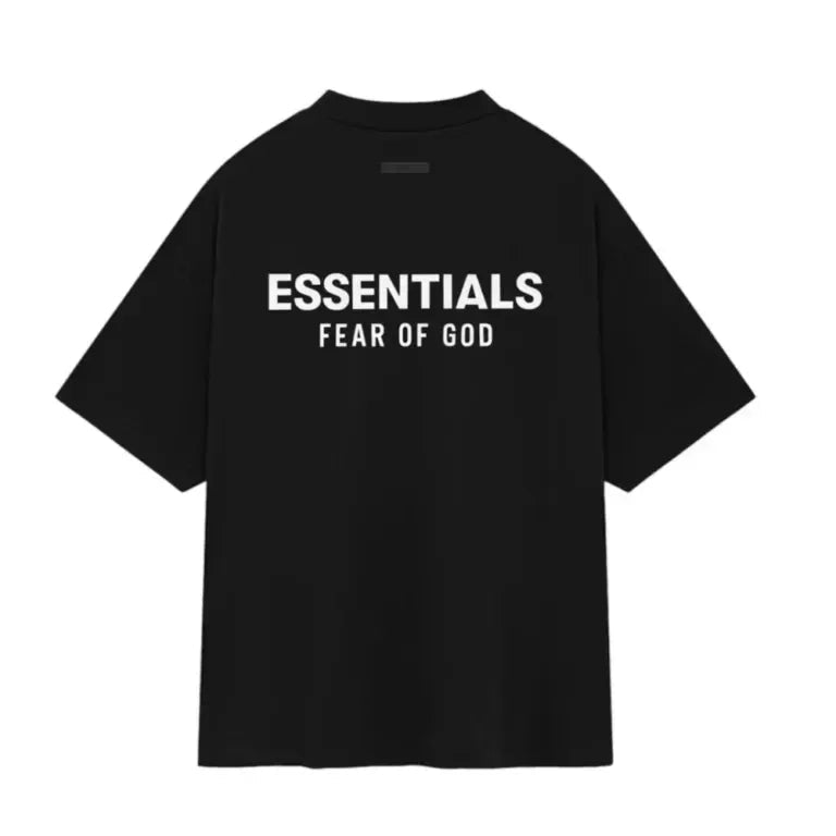 Fear of God Essentials Jersey Crewneck T-Shirt Black-Apparel & Accessories > Clothing > T-Shirts-Laren Fete-XXS-Laren Fete
