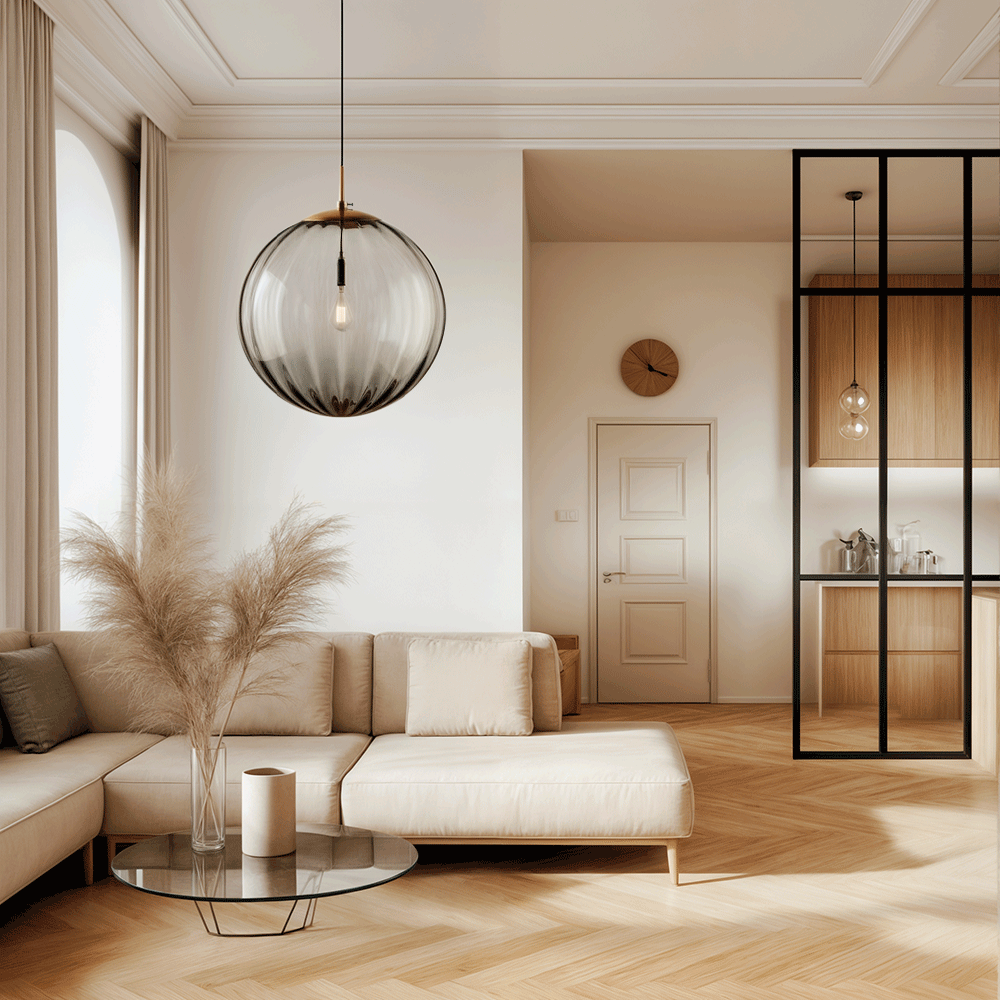 Felicity Bubble Pendant Light | Premium Glass, Minimalist Kitchen Island Lighting 4