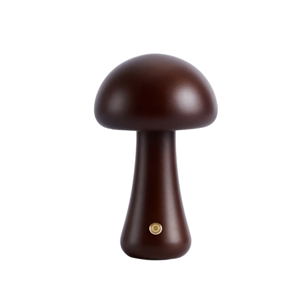 Fungi Mushroom Cordless Table Lamp-Home & Garden > Lighting > Table Lamps-Laren Fete-Walnut-Long & Thin-Laren Fete